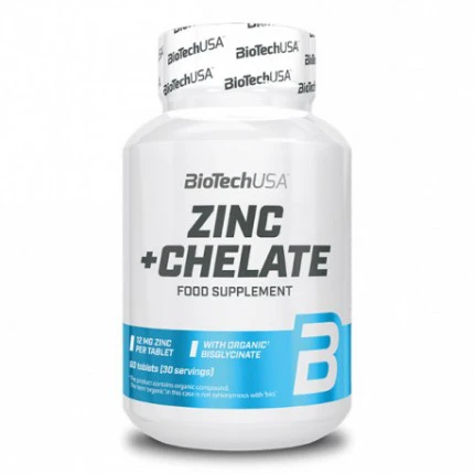 BioTech Zinc + Chelate - 60tab. Chelat Cynku