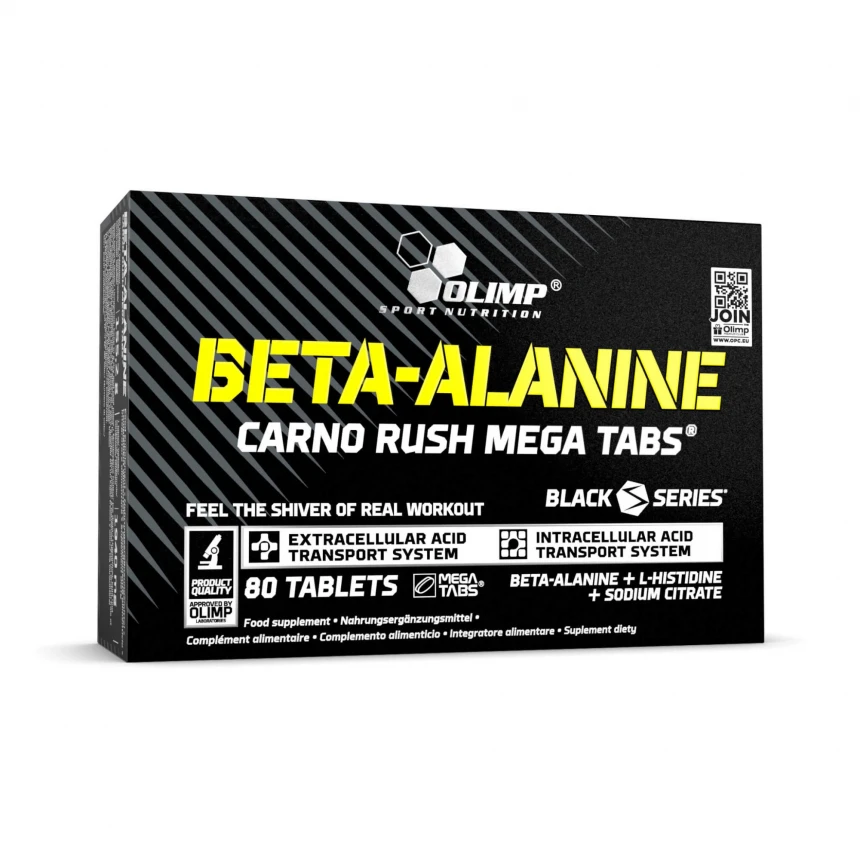 Olimp Beta-Alanine Carno Rush Mega Tabs 80tab. Wytrzymałość Wydolność Regeneracja