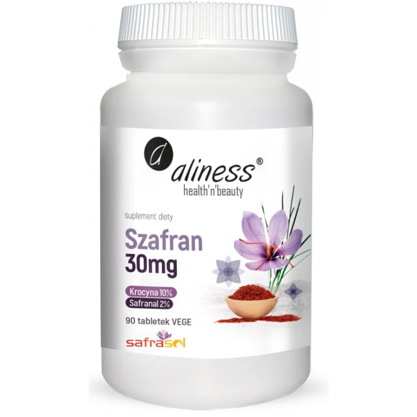 Aliness Szafran Safrasol 30mg 90vtab.