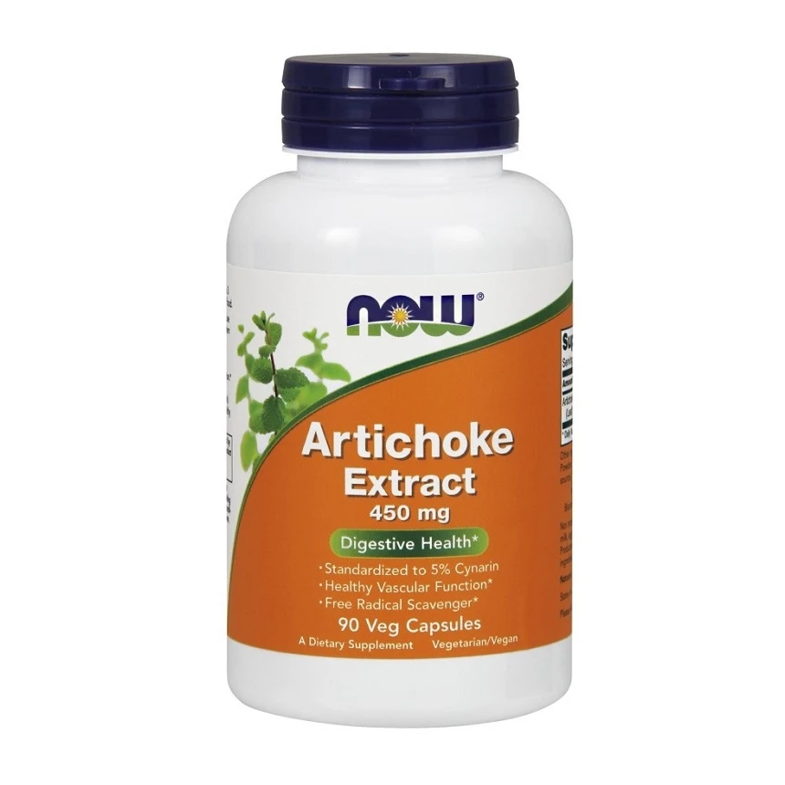 NOW Foods Artichoke Extract 450mg 90vcaps. Trawienie