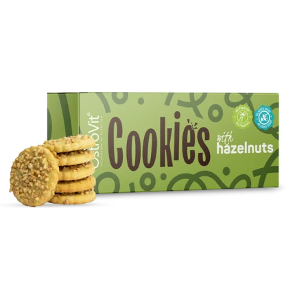 OstroVit Cookies with Hazelnuts 130g Ciastka z orzechami laskowymi