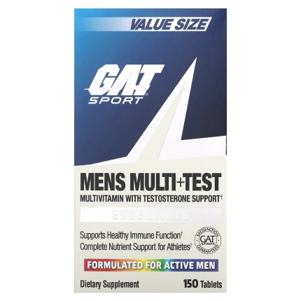 GAT Mens Multi + Test Vitamin 150tabs. Booster Testosteronu