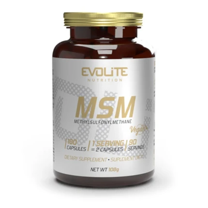 Evolite Nutrition MSM 500mg 180vkaps. Siarka organiczna