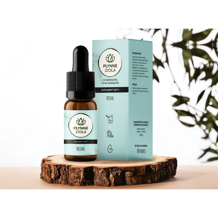 Płynne Zioła Reishi 10ml Adaptogen