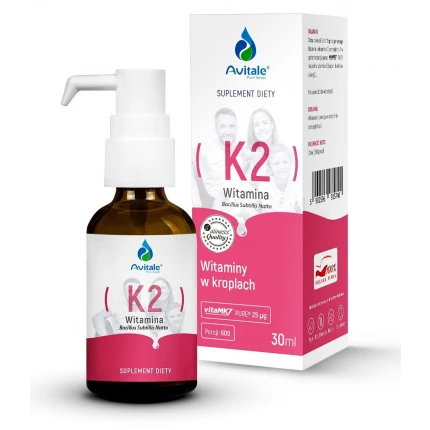Aliness AVITALE Witamina K2(Vita MK7) w kroplach 25 µg 30ml