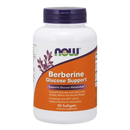 Now Foods  Berberine Glucose Support 90softgels Berberyna