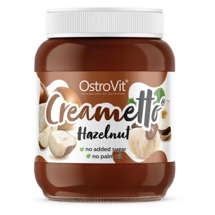 OstroVit Creametto 350g - Hazelnut Krem orzechowy bez cukru