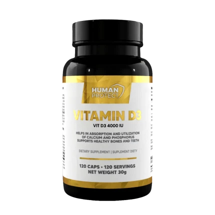 Human Protect Vitamin D3 4000IU 120softgels Witamina D3