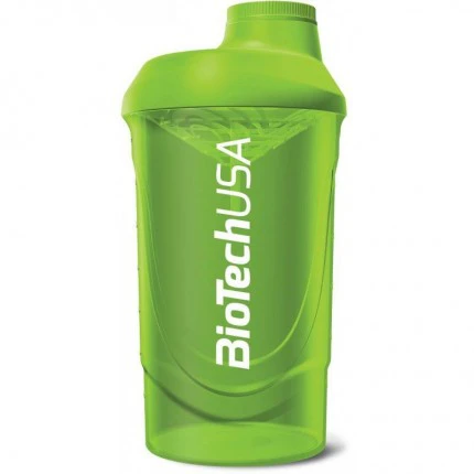 BioTech Shaker Wave 600ml - Green Shaker zielony do odżywek lub wody Bidon
