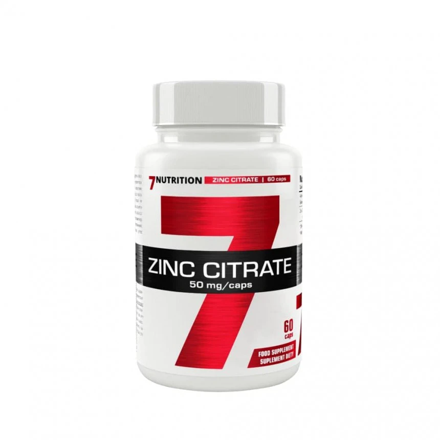 7Nutrition Zinc Citrate 50mg - 60caps.