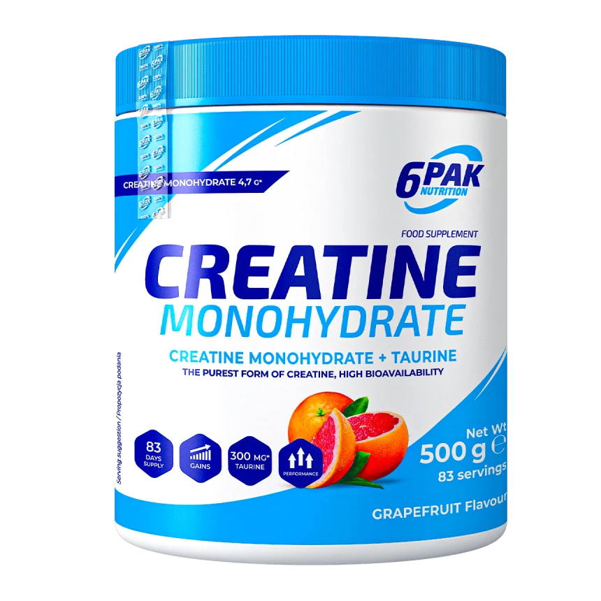 6PAK Creatine Monohydrate 500g Kreatyna Monohydrat