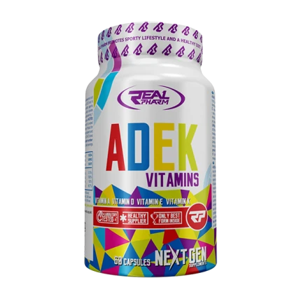 Real Pharm ADEK Vitamins 60kap.  Witamina A+D+E+K