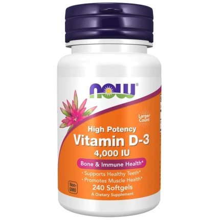 Now Foods Vitamin D3 4000IU 240softgels Witamina D3