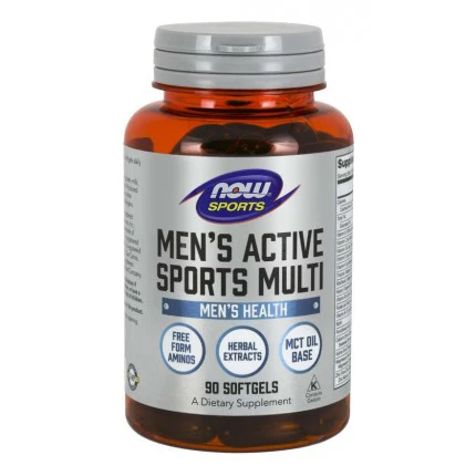 NOW Foods Sports Men's Active Sports 90softgels. Multiwitaminy Dla Mężczyzn