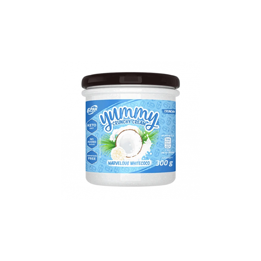 6PAK Yummy Cream 300g - Marvelous White Coco