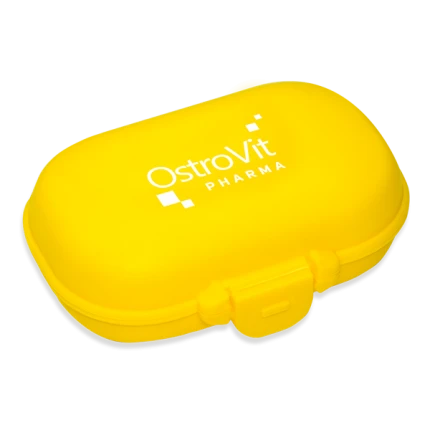 OstroVit Pill Box Pudełko na kapsułki - Żółte
