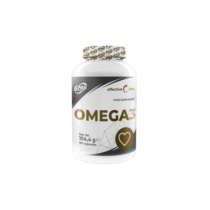 6PAK Omega-3 90kaps. Kwasy tłuszczowe EPA DHA