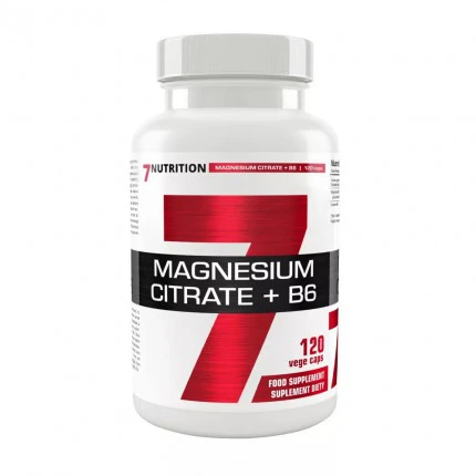 7Nutrition Magnesium + B6 120kaps. Cytrynian Magnezu Magnez B6