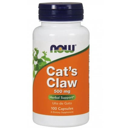 NOW Foods Cat's Claw 500mg 100vkaps. Koci pazur Odporność