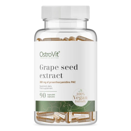 OstroVit Grape Seed Extract 90vcaps. Ekstrakt z Pestek Winogron