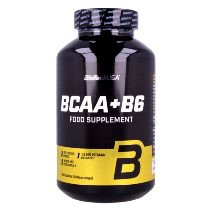 BioTech BCAA + B6 200tab. Aminokwasy Regeneracja Odbudowa