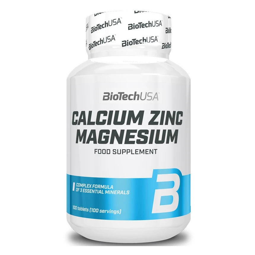 BioTech CA-MG-ZN Calcium Zinc Magnesium 100tab. Wapń Cynk Magnez