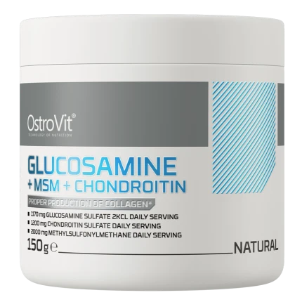 OstroVit Glucosamine+MSM+Chondroitin 150g Naturalny Siarczanu Glukozaminy