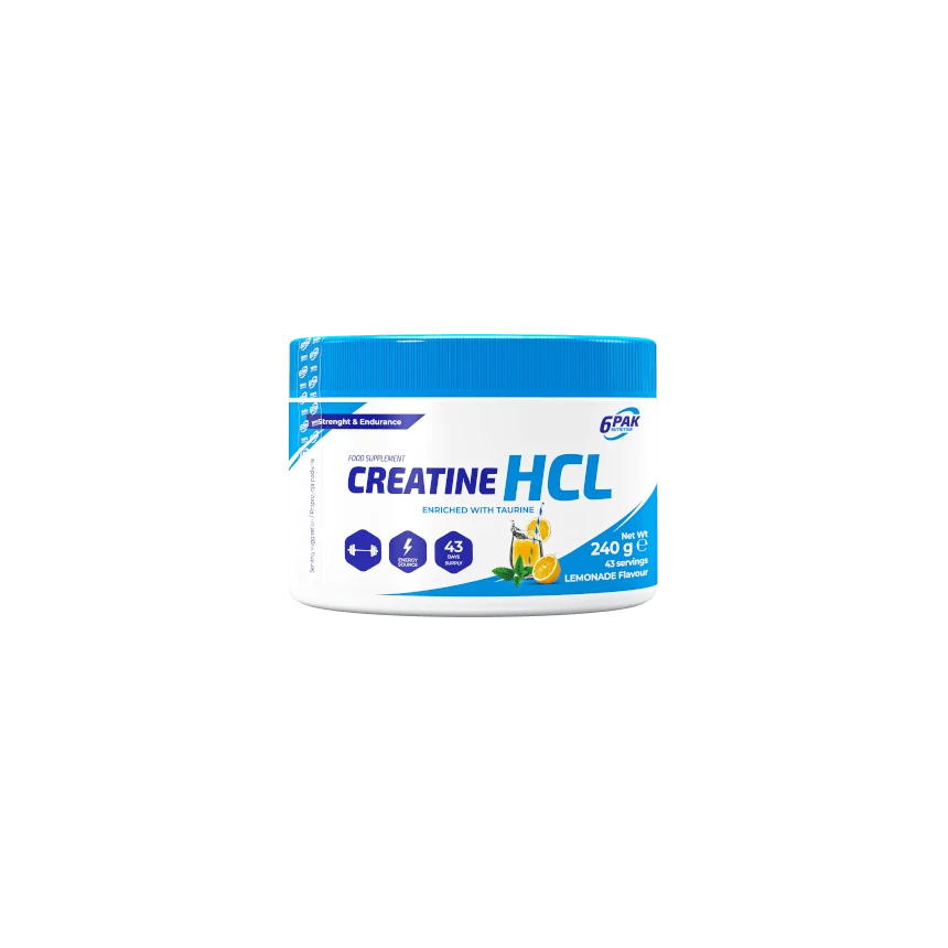 6PAK Nutrition Creatine HCL 240g Chlorowodorek Kreatyny