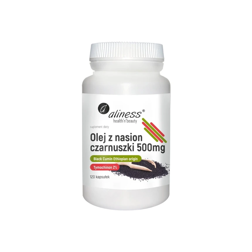 Aliness Olej z nasion Czarnuszki 500mg 120kaps.