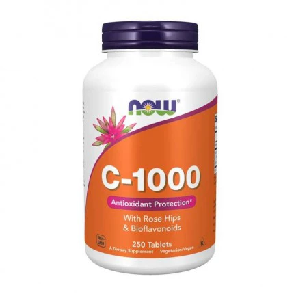 NOW Foods Vitamin C-1000 Rose Hips&Bioflavonoids 250tab.