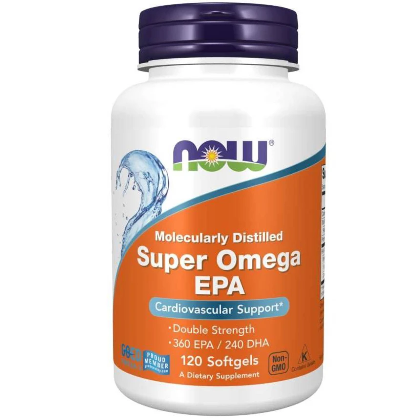 Now Foods Super Omega EPA Molecularly Dis. 120softgels Kwasy EPA