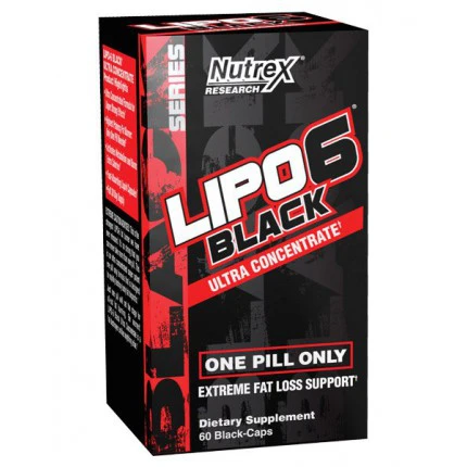 Nutrex Lipo 6 Black Ultra Concentrate 60 kaps. Spalacz Tłuszczu
