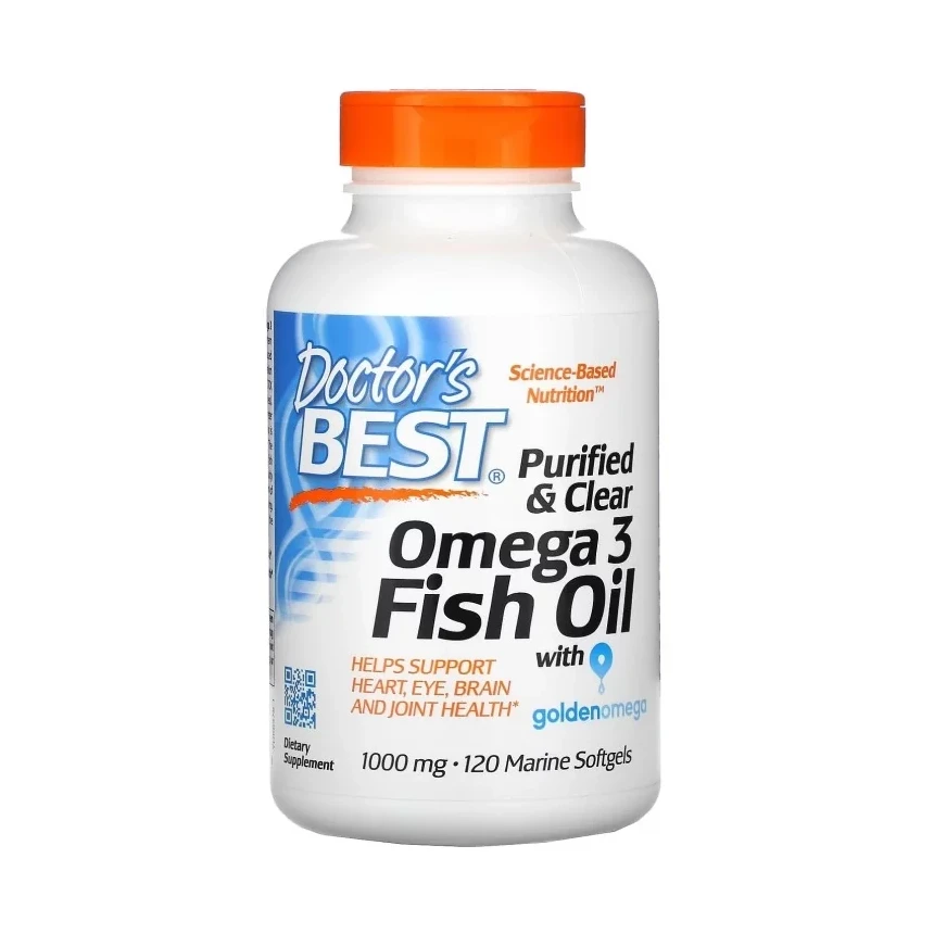 Doctor's Best Omega 3 Fish Oil 1000mg 120softgel. Kwasy Tłuszczowe