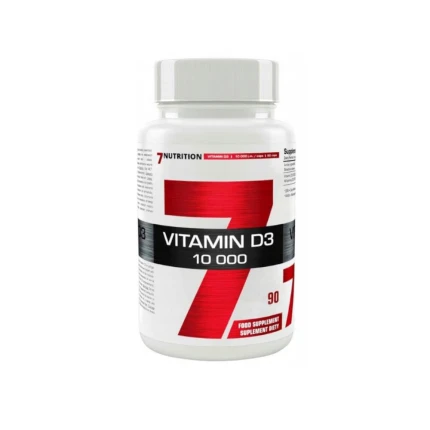 7Nutrition Vitamin D3 10000 IU 90tabs. Witamina D3 Wysokie Stężenie