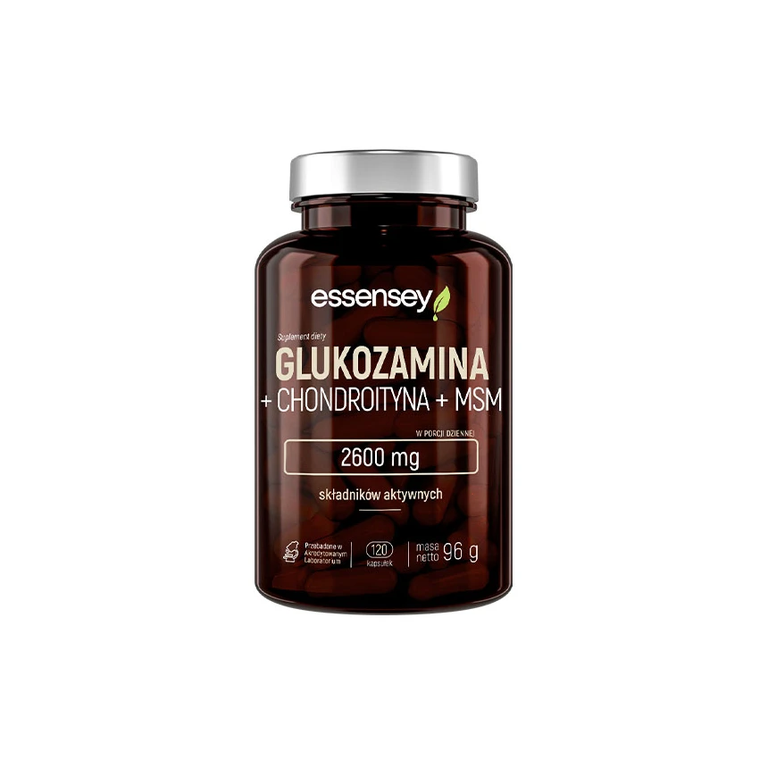 Essensey Glukozamina + Chondroityna + MSM 120kaps.
