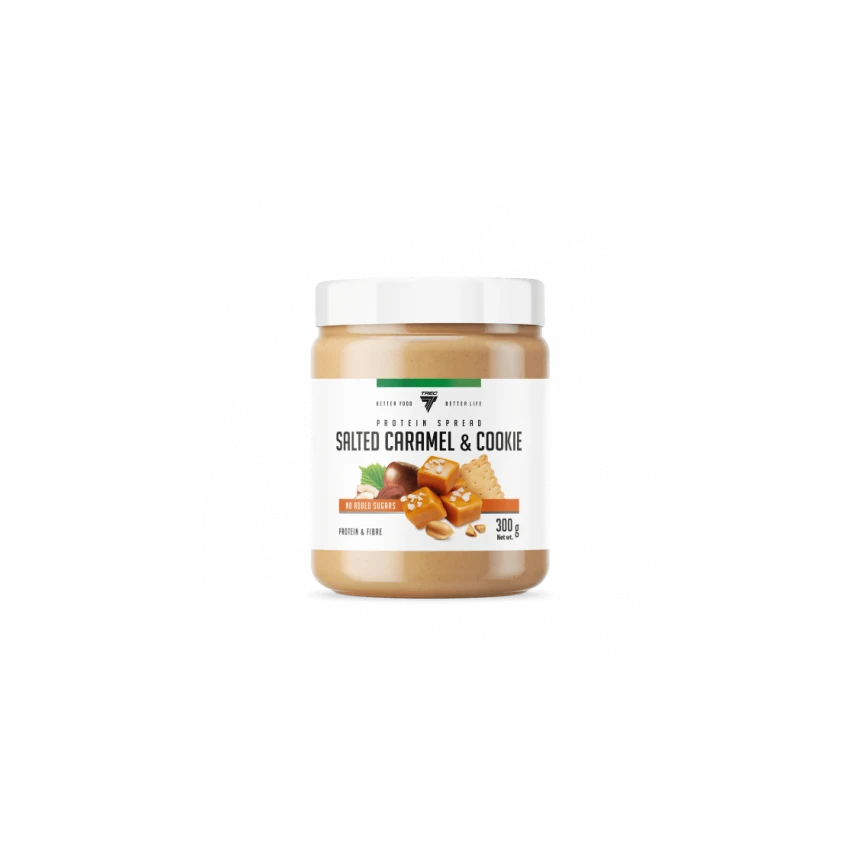 Trec Protein Spread 300g - Salted Caramel & Cookie Krem Proteinowy Ciasteczkowo karmelowy bez cukru