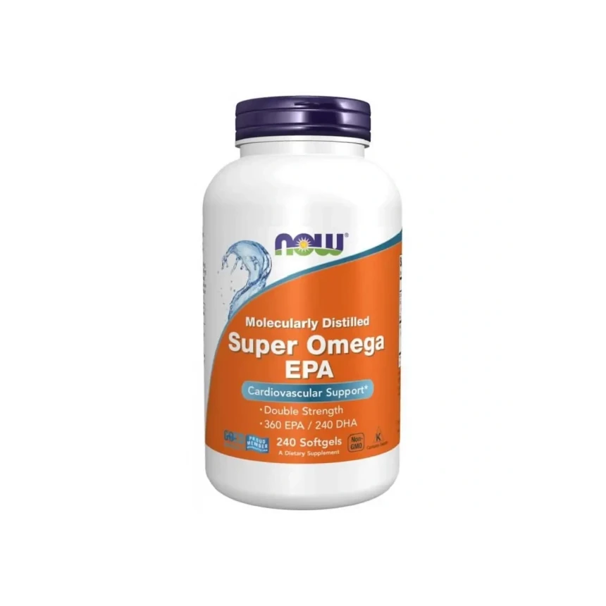 Now Foods Super Omega EPA Fish Oil 240softgels Kwasy Tłuszczowe Omega-3