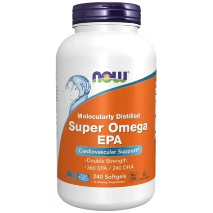 Now Foods Super Omega EPA Fish Oil 240softgels Kwasy Tłuszczowe Omega-3