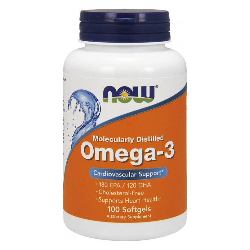 NOW Foods Omega-3 100softgels KWASY TŁUSZCZOWE EPA DHA