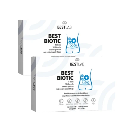 2x Best Lab Best Biotic Probiotic 30vkaps. Probiotyk