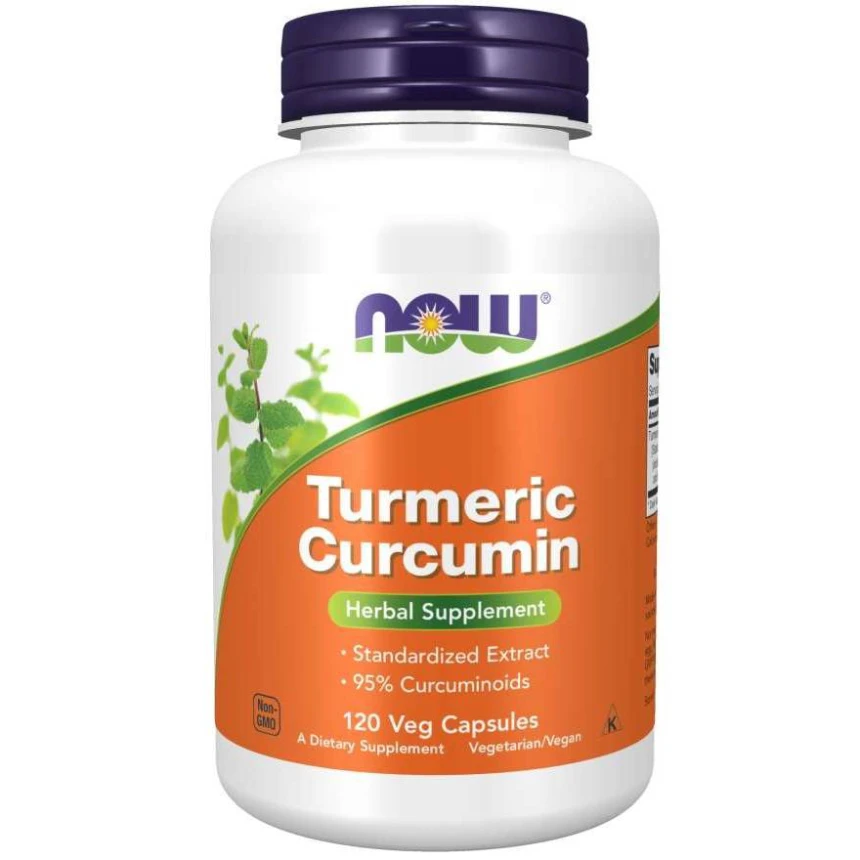 NOW Turmeric Curcumin 120vcaps. Kurkuma (Turmeric)