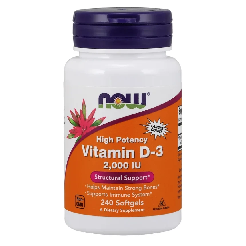 Now Foods Vitamin D3 2000IU 240softgels Witamina D3