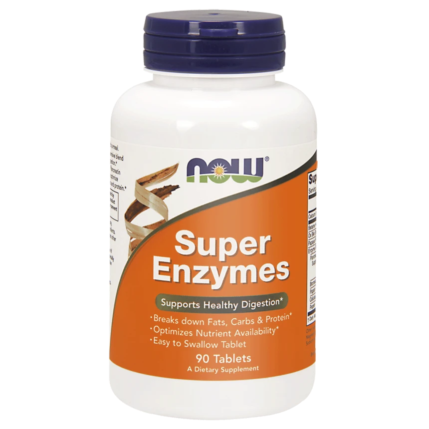 NOW Foods Super Enzymes 90tab. Enzymy Trawienne