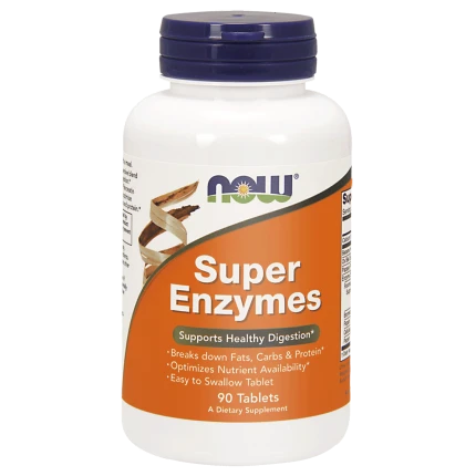 NOW Foods Super Enzymes 90tab. Enzymy Trawienne