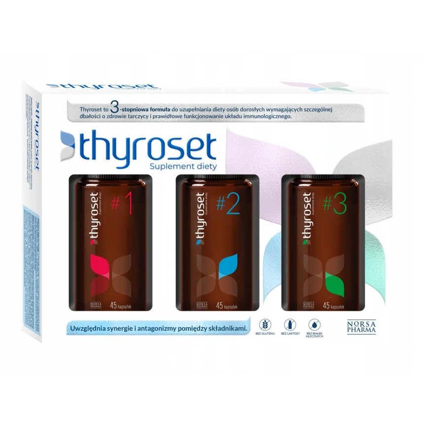 Norsa Pharma Thyroset (3x45kaps.) - 135kaps.