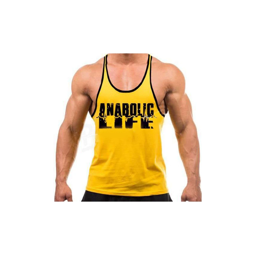 Anabolic Life Tank Top Yellow-Black