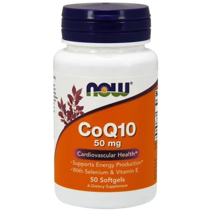 Now foods CoQ10 50mg 50softgels Koenzym Q10