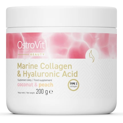 OstroVit Marine Collagen Hylauronic Acid 200g Kolagen Stawy Kości