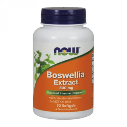 NOW Foods Boswellia Extract 500mg 90softgels Stawy Odporność