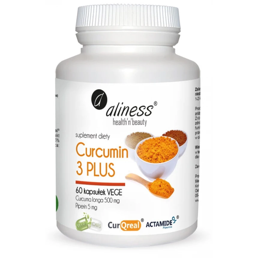 Aliness Curcumin 3 PLUS 60kaps. Kurkumina